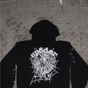 Black Spider Web Hoodie